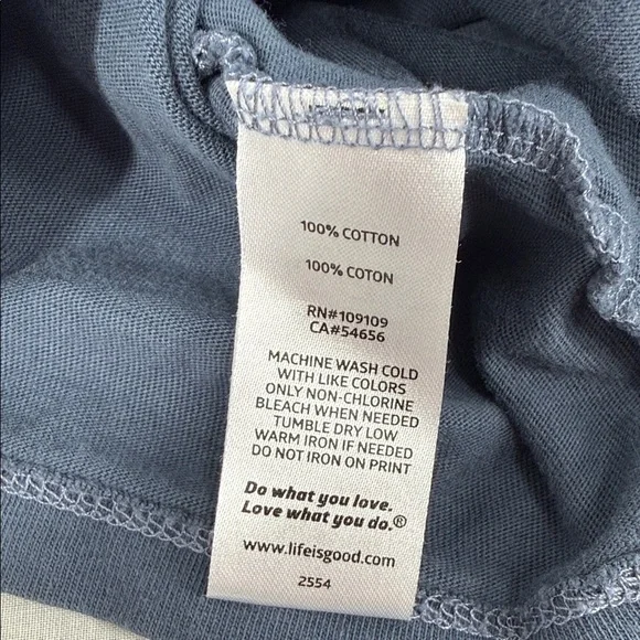 Life Is Good Shirts Womens XL Crusher T-Shirt LOT OF 2 Green Blue Short Sleeve - Picture 14 of 14